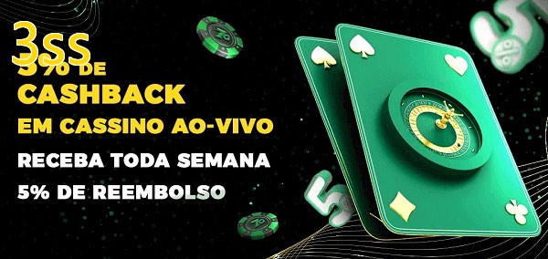 Promoções do cassino ao Vivo 3ss